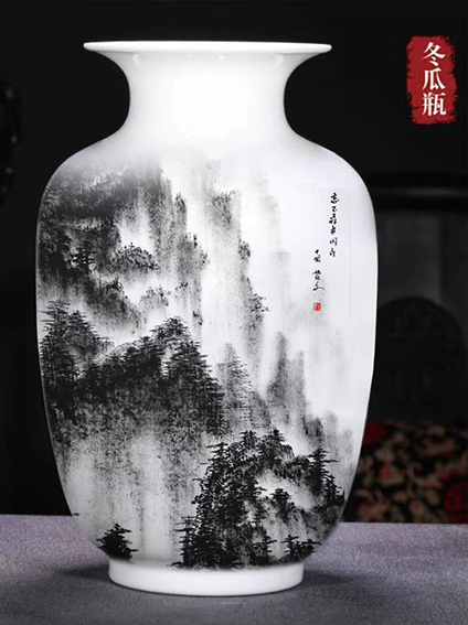 黎文陶瓷作品 《忘不了的井冈山》
